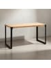 KADIMA DESIGN Esszimmertisch 120x60x76 cm Massivholz Metall Esstisch