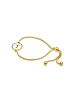 Luxenter bracelet in white mother-of-pearl with 18-K yellow gold finish - Alphabet