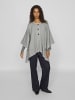 Vila Poncho in Light Grey Melange
