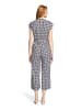 Betty Barclay Jumpsuit mit Eingrifftaschen in Dunkelblau/Weiß