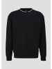 QS Sweatshirt langarm in Schwarz