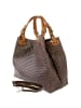 Florence Florence Handtasche, Umhängetasche Leder dunkelbraun ca. 31cm