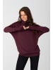 super.natural Merino Sweatshirt in weinrot