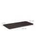 relaxdays Gartentisch in Braun - (B)120 x (H)74 x (T)60 cm