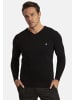 SIR RAYMOND TAILOR V-Pullover Liva in Schwarz