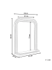 Beliani Wandspiegel RISCLE in Braun - (W) 62 x (H) 85 x (L) 20 cm Vertikal