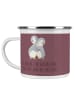Mr. & Mrs. Panda Camping Emaille Tasse StandeMenschtliche Trauung V... in Kaffa Coffee