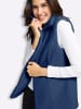 WITT WEIDEN Fellimitat-Weste in jeansblau