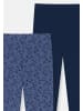 Schiesser Lange Unterhose Kids Boys 95/5 Organic Cotton in Blau gemustert