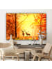 MuchoWow Leinwand bilder Herbsthirsche (BxH)