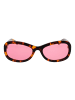 GCDS Unisex Sonnenbrille Oval Braun