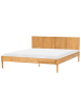 Beliani Doppelbett AMBAZAC in Braun - (W) 188 x (H) 90 x (L) 211 cm