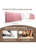 Yalion 2er-Set Wandkissen aus Stoff 30x60cm 3D Gepolsterte Wandpaneele in Rosa