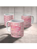 Mr. & Mrs. Panda Tasse Einhorn Schwein mit Spruch in Rot Pastell