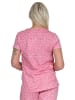 NORMANN kurzarm Schlafanzug Oberteil Pyjama Shirt Mix & Match Herz Tupfen in rosa