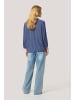 Kaffe Langarm-Bluse KAkamilla Regular fit in Blue Indigo