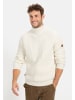 Camel Active Strickpullover mit Rollkragen in Weiß