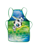 Kinderschürze mit Bauchtasche Fußball in Bunt