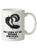 Mr. & Mrs. Panda Tasse Stinktier Handstand mit Spruch in Weiß