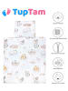 TupTam Unisex Baby Wiegenset 4-teilig in weiß/beige