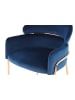 Kayoom Retro Stuhl Corey in blau - roségold