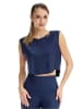 Winshape Functional Light and Soft Cropped Top AET115LS in dark blue