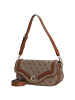 Guess Dea Flap - Schultertasche (coal logo) in latte logo