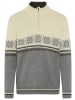 Man's World Troyer in offwhite- grau melange