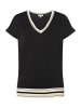 More & More Kurzarmshirt in black