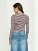Soft Rebels Top SRFenja Stripe O-neck in 365 Vinyard Wine