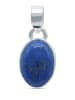 mantraroma 925er Silber - Ketten (L) 11 x (B) 24 mm mit Lapis Lazuli