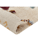 Beliani Kurzflor DUZCE in Bunt/Beige/Burgunderrot - (W) 140 x (H) 1.5 x (L) 200 cm