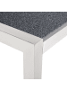 Beliani Esstisch GROSSETO in Grau/Silber - (W) 100 x (H) 74 x (L) 220 cm