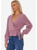 SASSYCLASSY Oversize Strick-Cardigan in Rosa