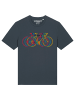 wat? Apparel T-Shirt Fahrräder in India Ink Grey