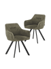 B&D Home 2er-Set: Esszimmerstuhl CYRUS in Grün - (B)56 x (H)80 x (T)60 cm