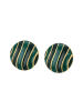 gaya Women Earrings in Gold Green Black