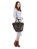Forty degrees Shopper echt Leder in dunkelbraun