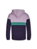 MANITOBER Cut & New Sweatjacke in Lilac/Green/Navy