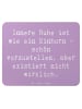 Mr. & Mrs. Panda Mouse Pad Spruch Innere Ruhe mit Spruch in Lavendeltraum