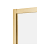 Beliani Duschkabine HUAPI in Gold - (W) 90 x (H) 190 x (L) 90 cm