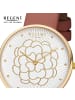 Regent Armbanduhr-Analog braun mittel (ca. 36mm) Regent Blütezeit