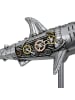 GILDE Figur Steampunk Shark silberfarben - (H) 29,5 cm