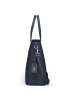 Lazarotti Bologna Leather Shopper Tasche Leder 31 cm in navy