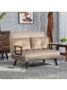 HOMCOM Schlafsofa in Braun 102L x 73B x 81H cm