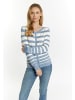 usha BLUE LABEL Damen Strickjacke in Denimblau Wollweiss