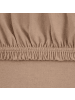 Traumschloss Premium Edel-Jersey Spannbettlaken in cappuccino