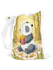 Mr. & Mrs. Panda Tote Bag Panda beflügelt Pommes Design ohne Spruch in Weiß