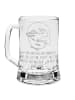 Mr. & Mrs. Panda Gravur Bierkrug Walfisch Thunfisch mit Spruch in Transparent