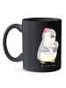 Mr. & Mrs. Panda Tasse mit Motiv Hebamme Lächeln mit Spruch in Schwarz